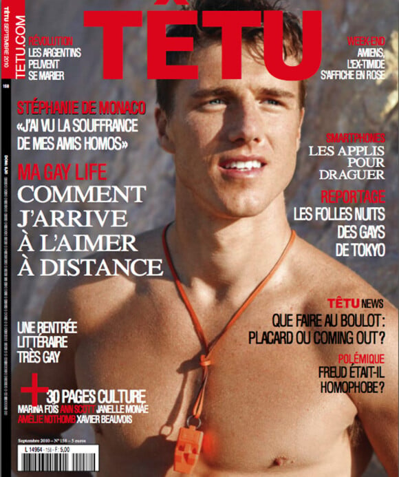 La couverture du magazine Têtu, édition de septembre