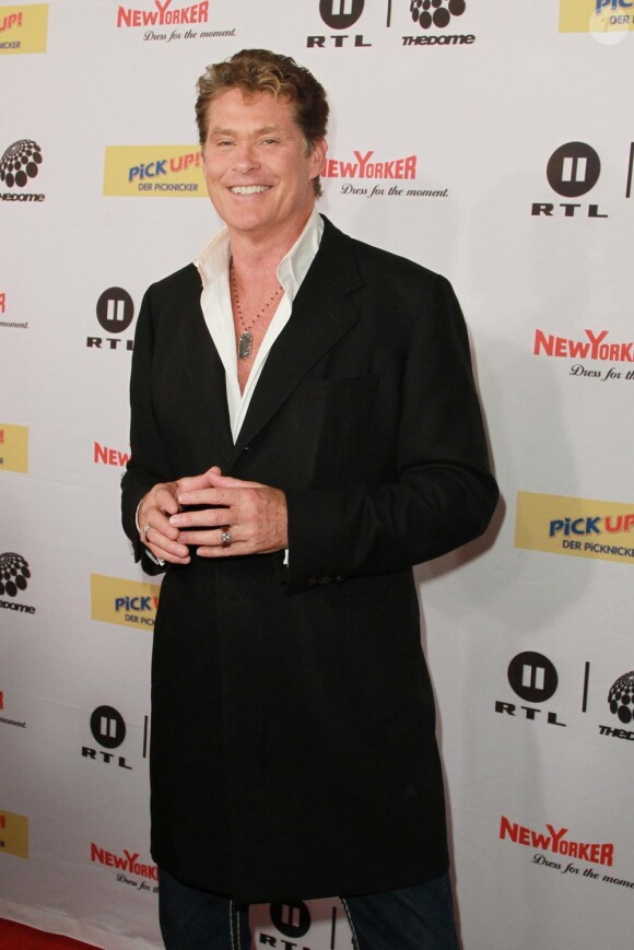 David Hasselhoff et ses filles Taylor Ann et Hayley se produisent sur scène en Allemagne le 27 août 2010