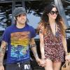 Ashlee Simpson et Pete Wentz se rendant à une soirée chez des amis à Hollywood, le 29 août 2010