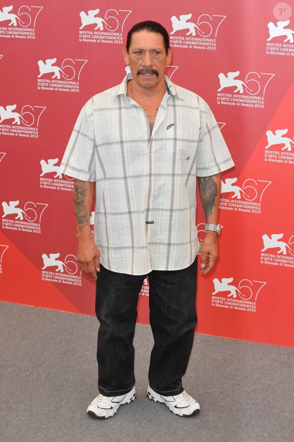 Danny Trejo, à l'occasion du photocall de Machete, présenté à la Mostra de Venise, le 1er septembre 2010.