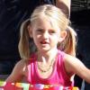 La petite Leni, fille d'Heidi Klum se rend à la fête d'anniversaire de Romeo Beckham le 1er septembre 2010 à Los Angeles