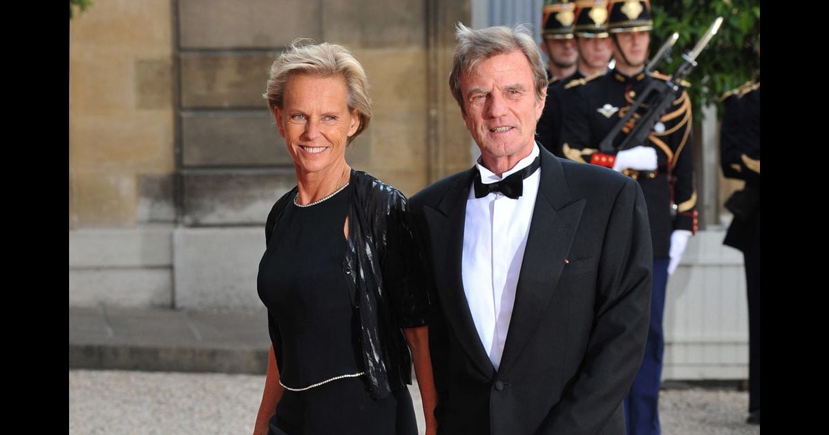 Photo Bernard Kouchner et Christine Ockrent assistent au dernier hommage rendu à MarieFrance