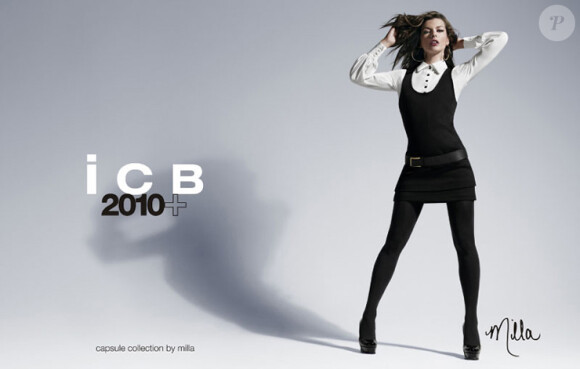 Milla Jovovich pour la collection automne 2010 de la marque ICB - ligne capsule par Milla Jovovich