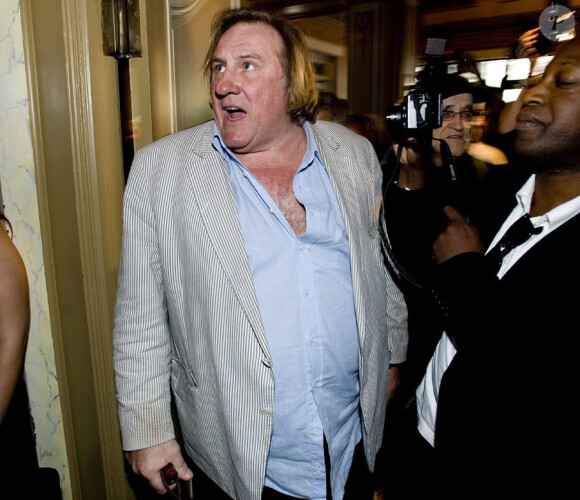 Gérard Depardieu lors de la master class du festival des films du monde de Montréal le 6 septembre 2010