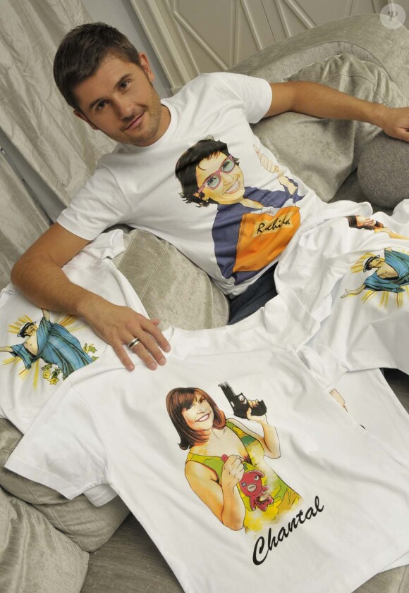 Christophe Beaugrand présente les nouveaux T-shirts Comme Marc, septembre 2010