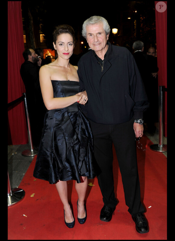 Audrey Dana et Claude Lelouch lors de l'avant-première du film Ces amours-là à Paris le 12 septembre 2010