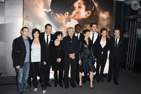 L'équipe du film lors de la présentation du film Ces Amours-là à Paris le 12 septembre 2010