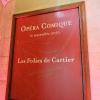 La soirée Cartier à l'Opéra Comique de Paris le 12 septembre 2010