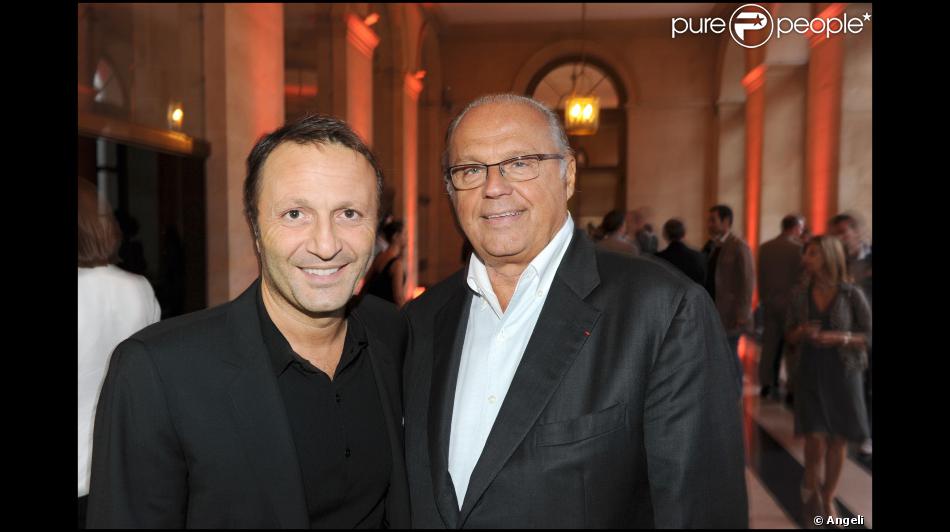 Arthur et Gérard Louvin au cocktail de rentrée de TF1 (13 septembre 2010 au Palais Brongniart ...