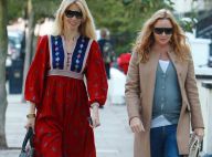 Claudia Schiffer : Le magnifique top rencontre sa copine Stella McCartney très enceinte, sur le chemin de l'école !