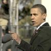 Barack Obama pendant son investiture à Washington, le 20 janvier 2010