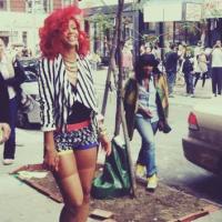 Rihanna : Regardez-la tourner son nouveau clip dans les rues de N.Y. !
