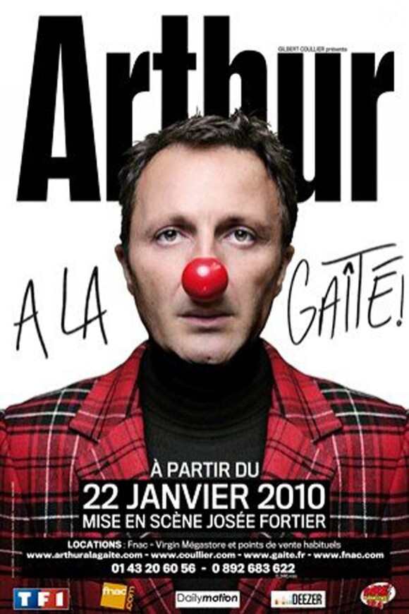 Arthur à La Cigale du vendredi 10 Décembre 2010 au dimanche 2 Janvier 2011.