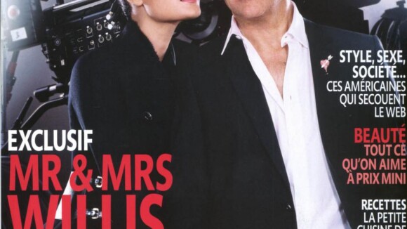 Bruce Willis pose avec sa femme et confie vouloir d'autres enfants !