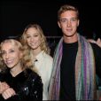 Beatrice Borromeo et Franca Sozzani. Pierre Casiraghi est à leurs côtés. 1er octobre 2010