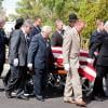 Les obsèques de Tony Curtis, dans un cimetière de Las vegas, au Nevada, le 4 octobre 2010.