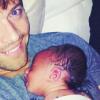 Misha Collins et son bébé West, né le 23 septembre 2010