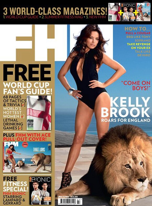 Kelly Brook en couverture du magazine FHM.