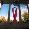 La Maison Blanche, en 2009, doté d'un ruban rose, pour le mois de sensibilisation au cancer du sein.