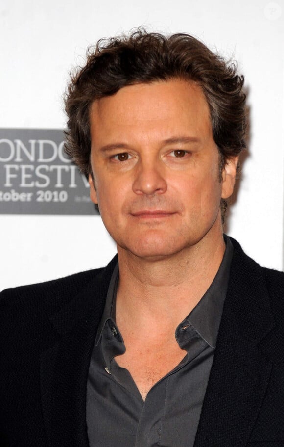 Colin Firth lors du photocall pour le film The Kings Speech au cinéma Vue sur Leicester Square à Londres durant le BFI London Film Festival le 21 octobre 2010 