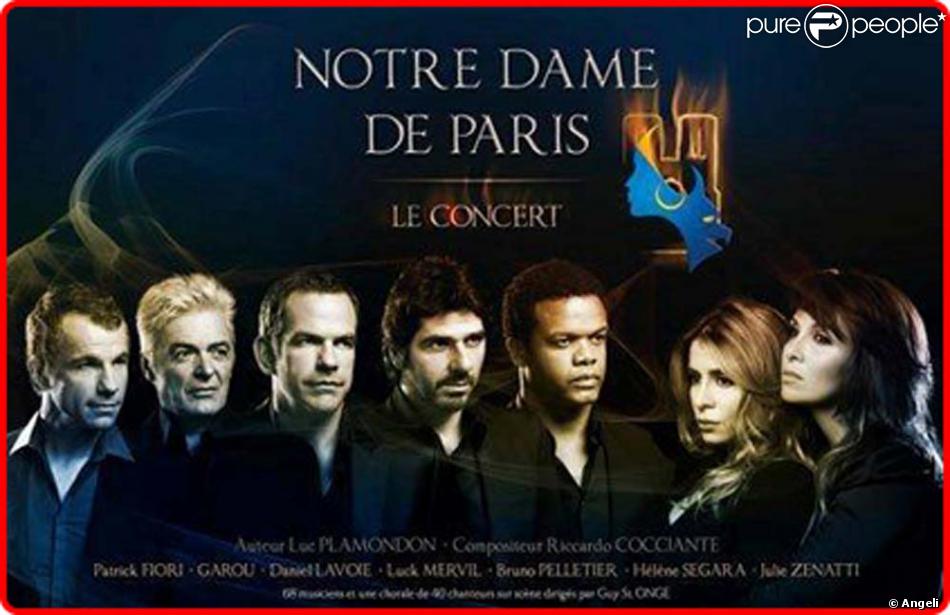 Garou Daniel Lavoie Helene Segara Bruno Pelletier Luck Mervil Julie Zenatti Et Patrick Fiori Dans Notre Dame De Paris 2010 Purepeople