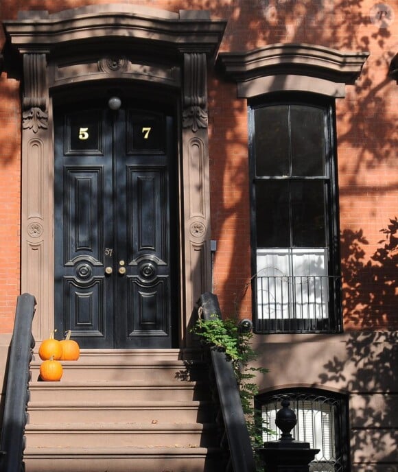 La maison de Sarah Jessica Parker décorée pour Halloween, à New York, le 25 octobre 2010