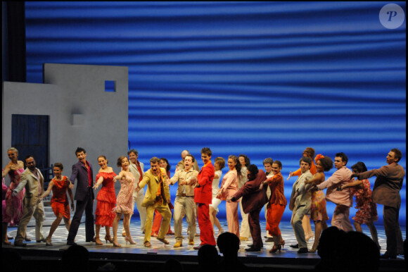 La générale de la comédie musicale Mamma Mia au Théâtre Mogador à Paris le 28 octobre 2010 