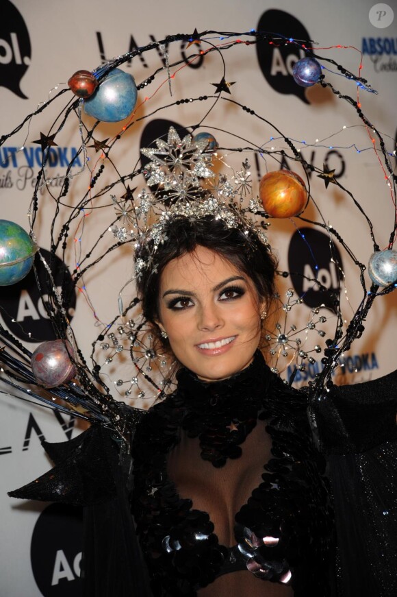 La Miss Univers Jimena Navarrete lors de la soirée Halloween Party, organisée par Heidi Klum, le 31 octobre 2010