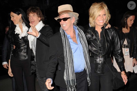 Keith Richards et Patti Hansen, New York, mai 2010