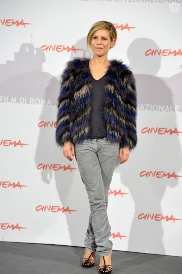 Marina Foïs, lors de la présentation de L'homme qui voulait vivre sa vie, dans le cadre du 5e Festival International du Film de Rome, le 4 novembre 2010.