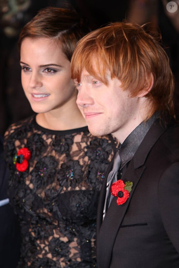 Emma Watson et Rupert Grint lors de l'avant-première de Harry Potter et les Reliques de la mort - Partie I le 11 novembre à Londres