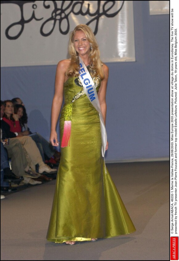 Julie Taton, élue Miss Belgique 2003.