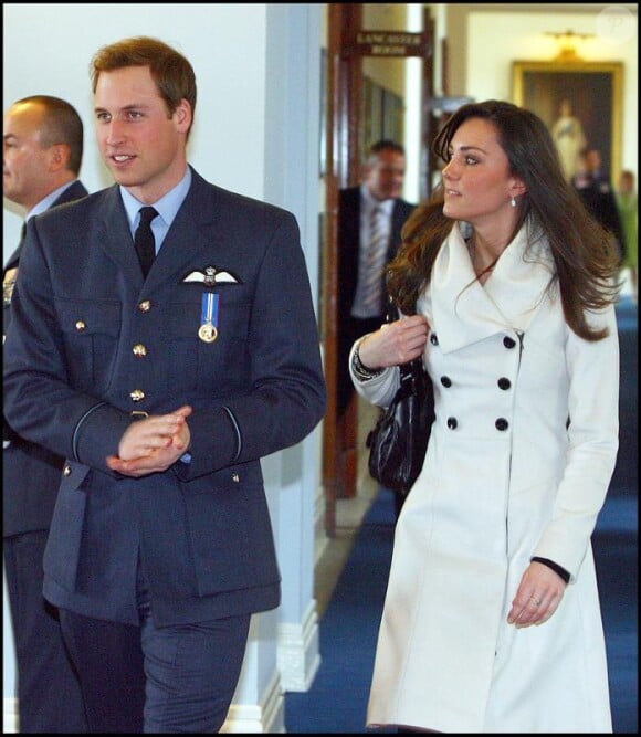 Kate Middleton et le prince William en avril 2008.