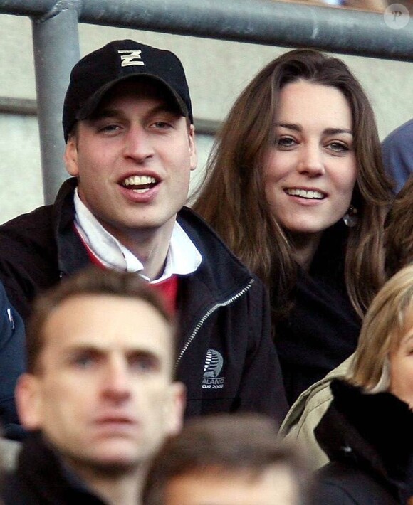 Kate Middleton et le prince William en février 2007.