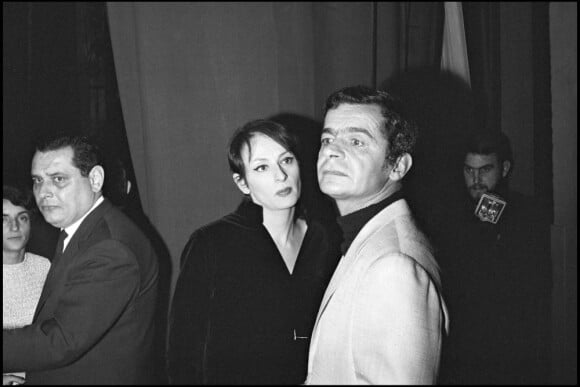Serge Reggiani et Barbara à Bobino, à Paris, 1966
