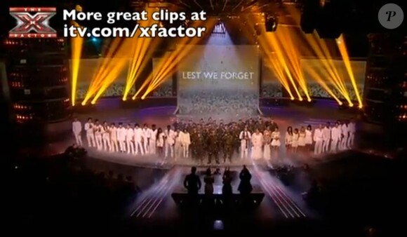 Les 16 finalistes de la septième saison de X Factor UK interprétaient le 21 novembre 2010 le single caritatif Heroes en live dans l'émission. Un choeur de l'armée britannique les accompagnait.