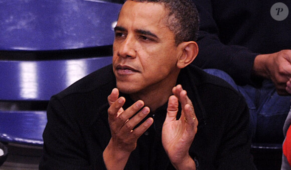 Le président des Etats-Unis Barack Obama lors d'un match de basket le 27 novembre 2010 à Washington DC