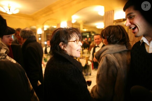Dani aux 20 ans de la revue La règle du jeu, au Café de Flore, à Paris. 30/11/2010