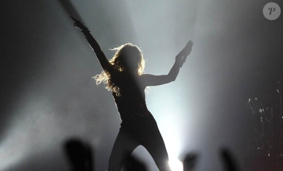 Shakira en concert à Paris-Bercy, le 6 décembre 2010.