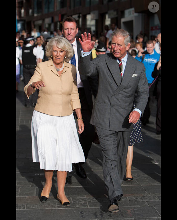 Le Prince Charles dans les rues de Bristol en septembre 2010