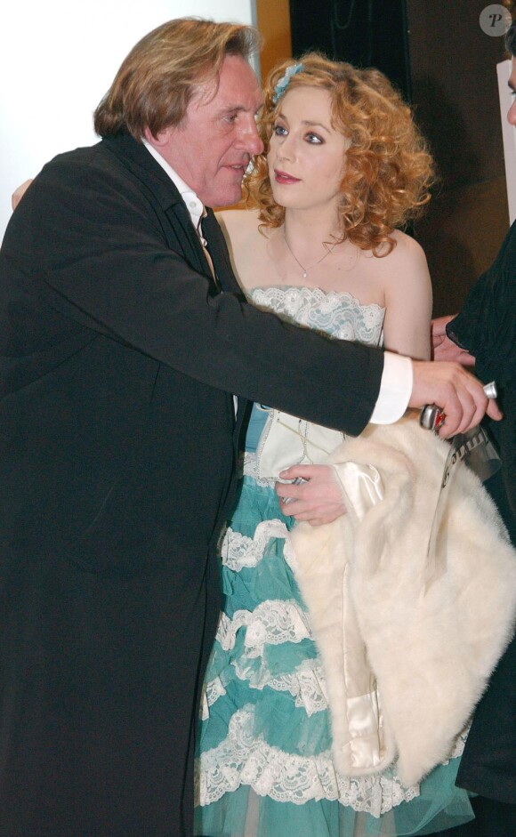 Gérard Depardieu et sa fille Julie lors des César en 2005