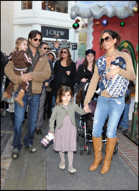 David Charvet et Brooke Burke et les enfants