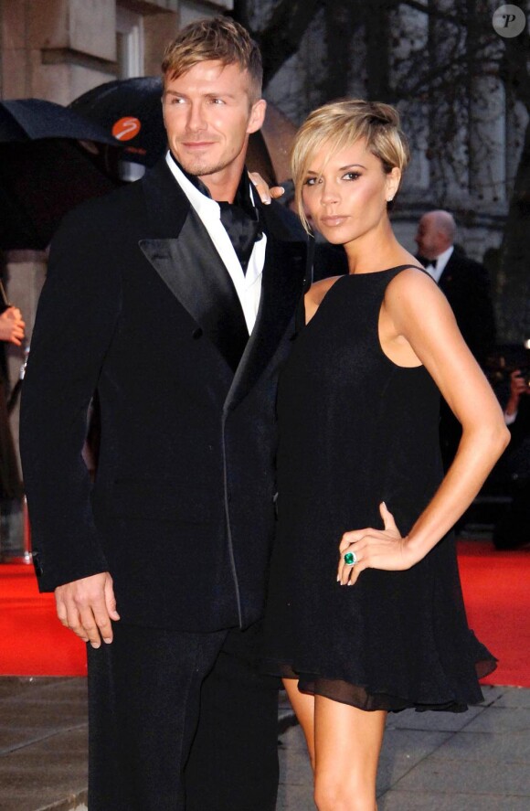 Victoria et David Beckham en mars 2007