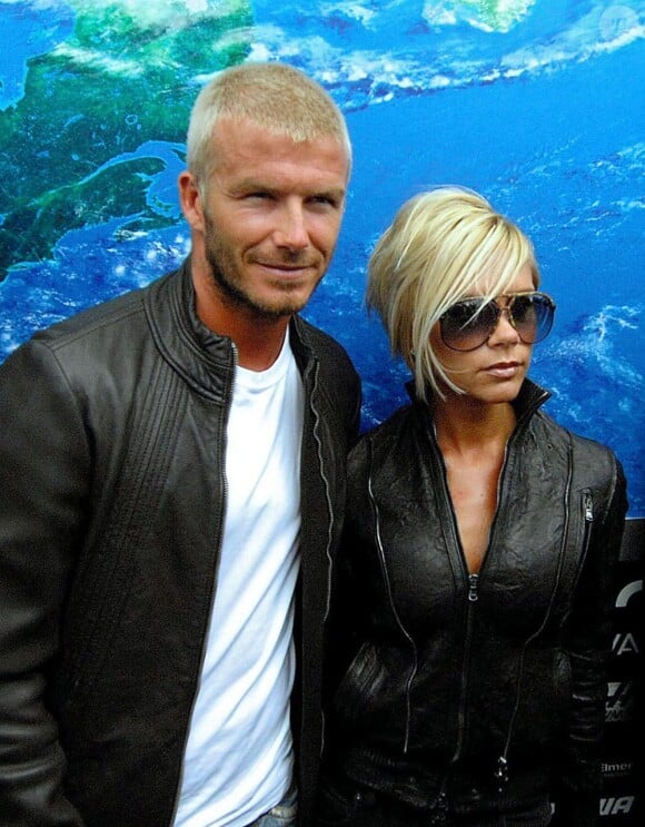 Victoria et David Beckham en juillet 2007