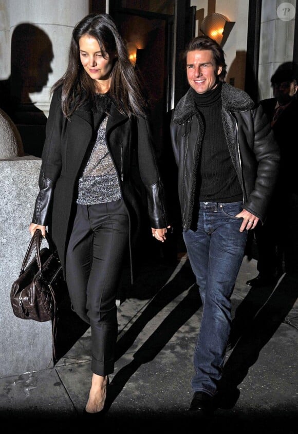 Katie Holmes et Tom Cruise le 18 décembre 2010 à New York