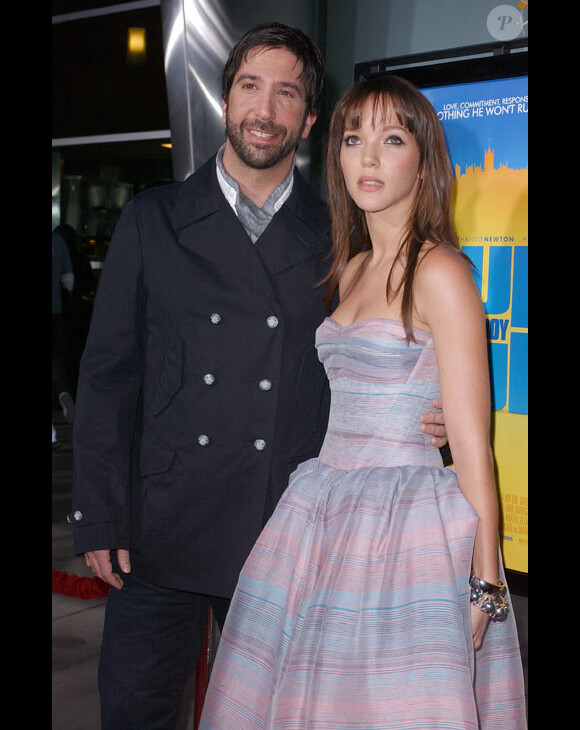 David Schwimmer et Zoe Buckman lors d'une première à Los Angeles en mars 2008