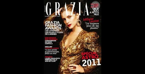 Mélanie Laurent en couverture de Grazia
