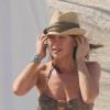 Tamara Mellon, sa fille et une amie en vacances à Saint-Barthélémy, le 19 décembre 2010.
