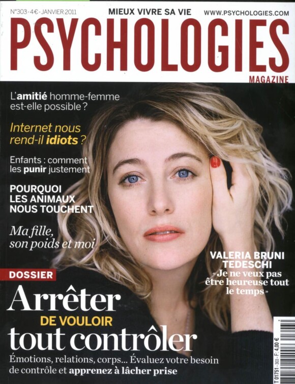 Couverture du magazine Psychologies. Janvier 2011