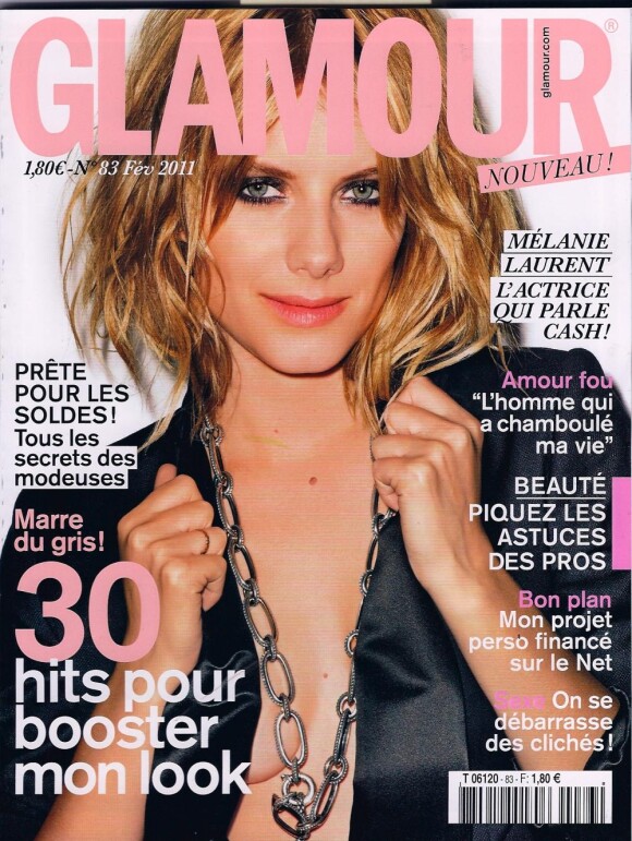 Mélanie Laurent en couverture de Glamour